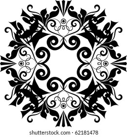 vector floral design element