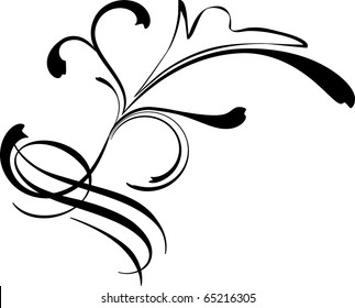 vector floral design element