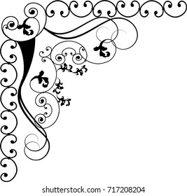 vector floral design element