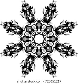 vector floral design element