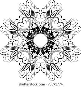 vector floral design element