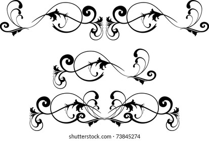 vector floral design element