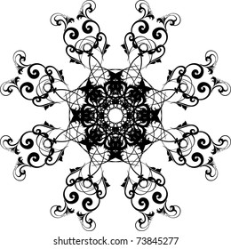 vector floral design element