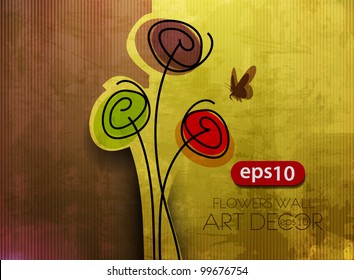 vector floral design element background.