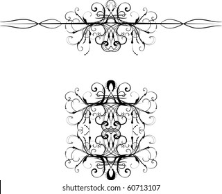 vector floral design elements