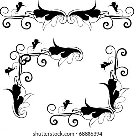 vector floral design elements