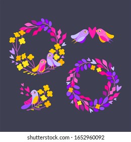Vector floral design elements. Part of the collection