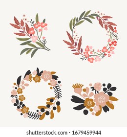 Vector floral design elements. Part of the collection