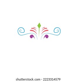 Vector floral design or logo or illustration