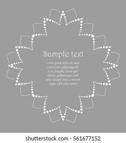 Vector floral design on a gray background