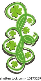 vector floral design for St. Patrick's Day