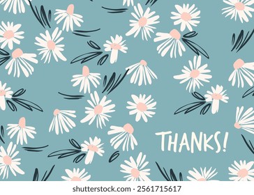 Vector floral design. Template for card, poster, flyer, cover, home decor and other use.