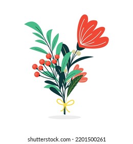 Vektor-Blumendesign. Blumendesign für Hochzeitseinladungskarte. Blumendesign der Illustration