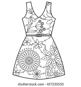 Vector floral dress