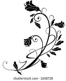 Vector floral element