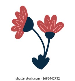 Vector floral element for creating fashion prints, postcard, wedding invitations, banners, floral arrangement illustrations, bouquets.