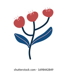 Vector floral element for creating fashion prints, postcard, wedding invitations, banners, floral arrangement illustrations, bouquets.
