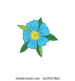 Vector floral element. Decorative botanical detail.