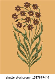 Vector floral element leaf plant