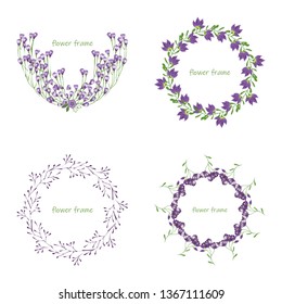 Vector floral elements.Colorful floral collection with leaves and flowers,drawing watercolor. Spring is here text