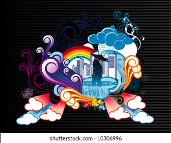 vector floral fantasy