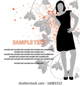 vector floral fashion background