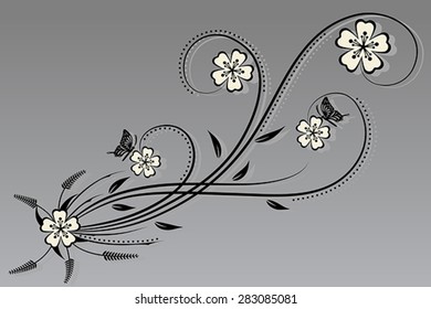 vector floral and flower