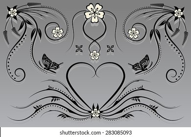 vector floral and flower