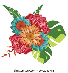 Vector Floral Foliage Graphic Set