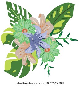 Vector Floral Foliage Graphic Set