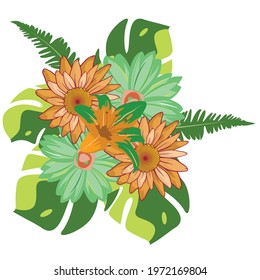 Vector Floral Foliage Graphic Set