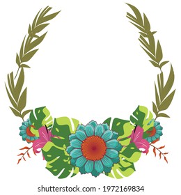 Vector Floral Foliage Graphic Set
