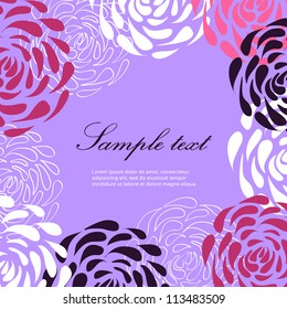 Vector floral frame