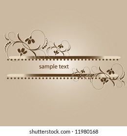 vector floral frame