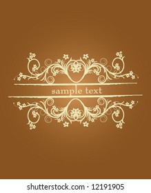 vector floral frame