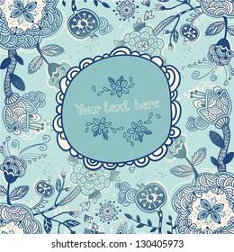 vector floral frame