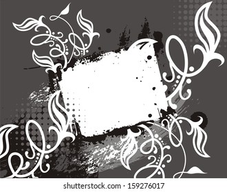 vector floral frame