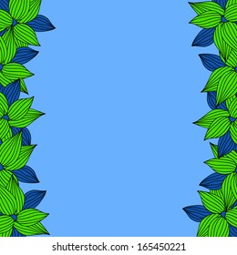 Vector floral frame