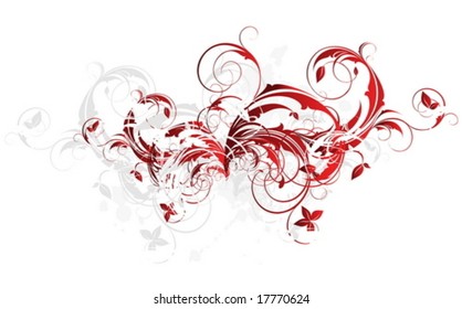vector floral frame