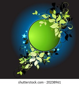 vector floral frame