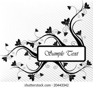 vector floral frame