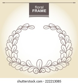 Vector floral frame.