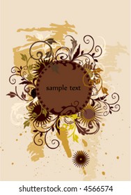 vector floral frame