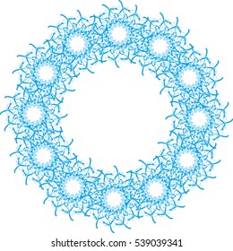 Vector floral frame