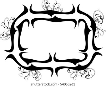 vector floral frame