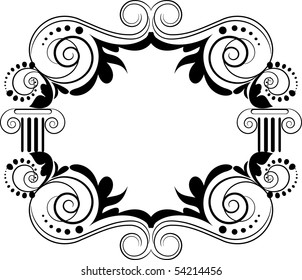 vector floral frame