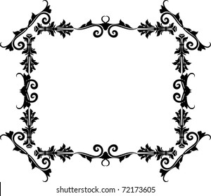 vector floral frame