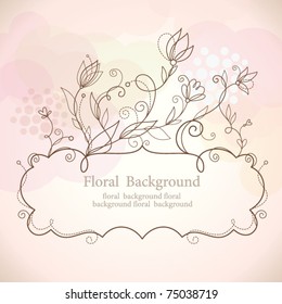 vector floral frame