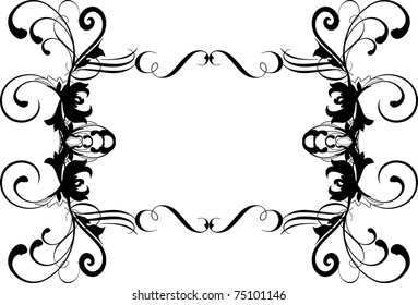 vector floral frame