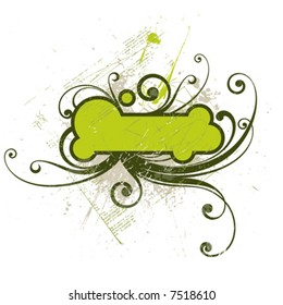 Vector floral frame